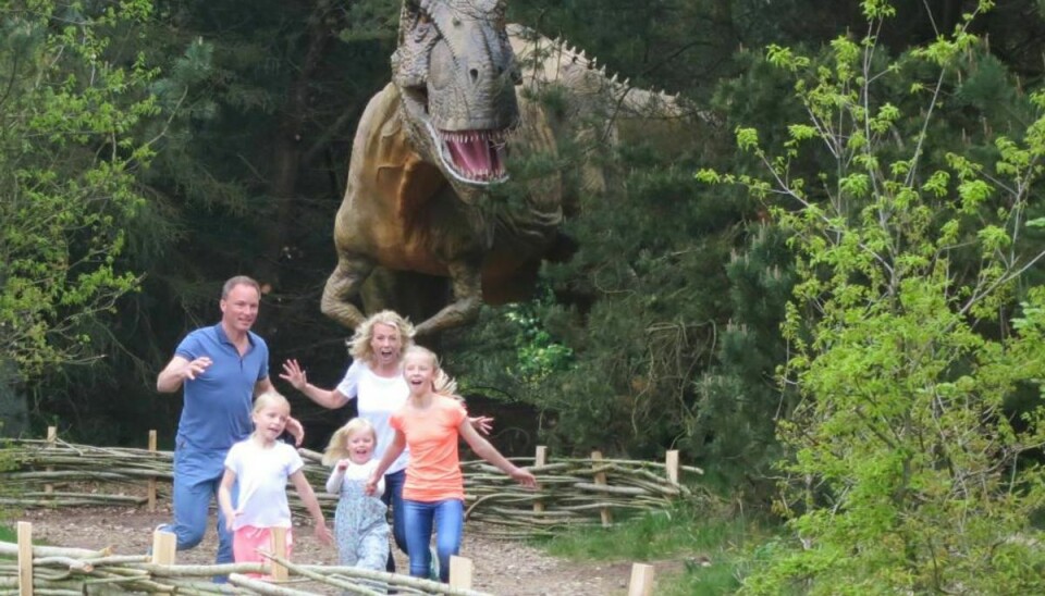 De store dinosaurer har været med til at give Givskud Zoo den næstbedste sæson nogensinde. Foto: Givskud Zoo/Presse