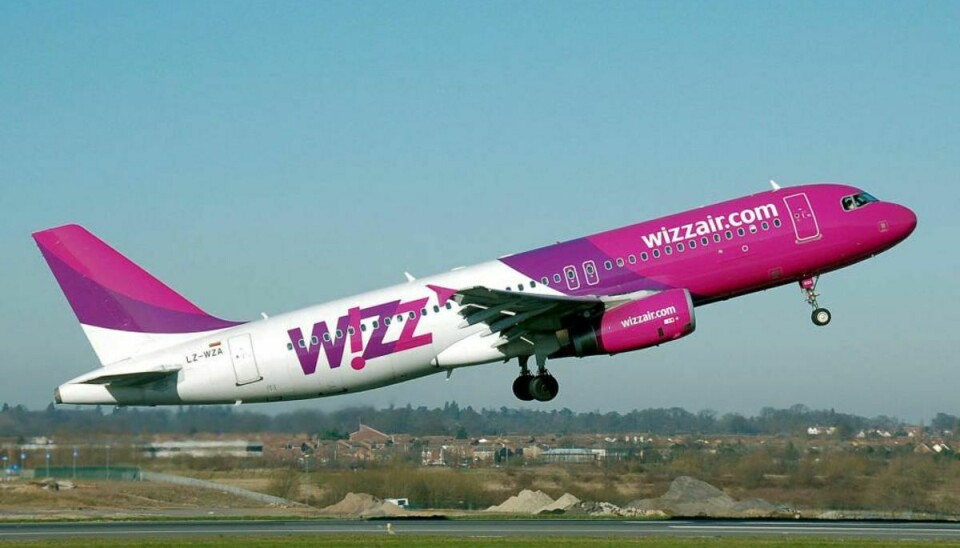Det var i etg fly fra selskabet Wizz Air, episoden med den fulde passager, fandt sted. Foto: Wikipedia.