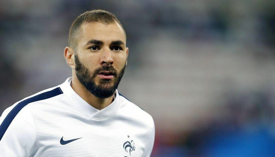 Benzema afhørt om sex-video og afpresning Karim Benzema. Foto: VALERY HACHE/Scanpix (Arkivfoto)