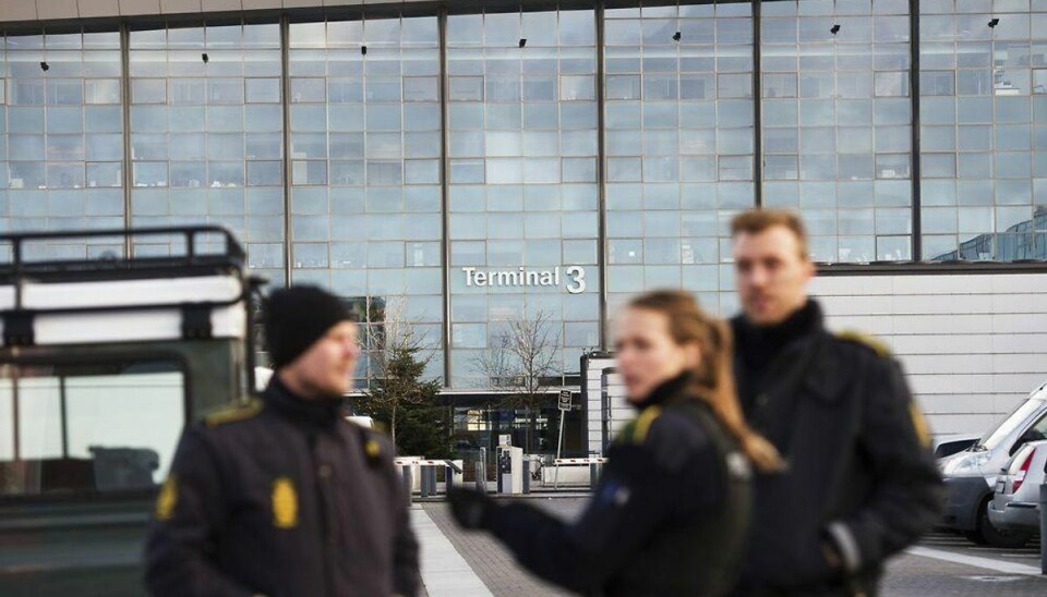 Evakuering i lufthavnen: Flytrafikken fortsætter Foto: JONATHAN NACKSTRAND/Scanpix.