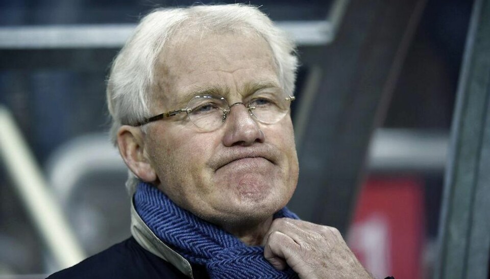 Morten Olsen: -Vores mål redder spændingen i returen Landstræner Morten Olsen. Foto: Claus Bech/Scanpix.