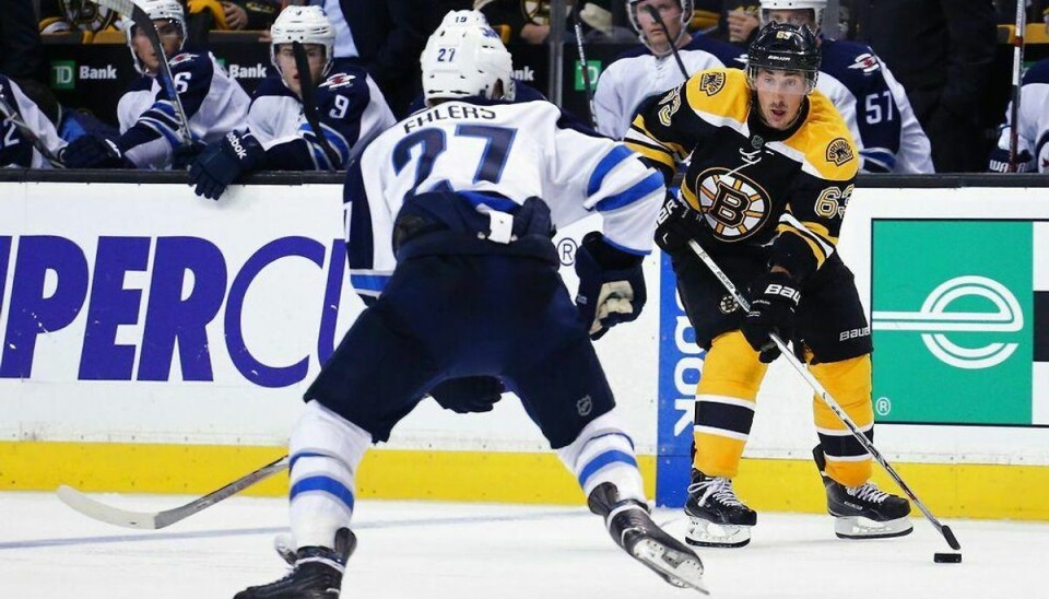 Dansker-debut i NHL-sejr Danske Nikolaj Ehlers debuterede for Winnipeg Jets i sejr. Foto: Maddie Meyer/Scanpix