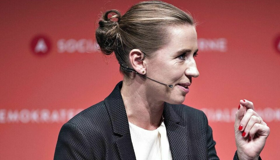Mette Frederiksen slår fast, at hun ikke vil tøve med at vælte Lars Løkke som statsminister. Foto: Scanpix.