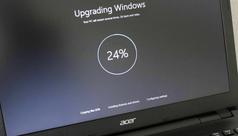 Microsoft har ved en fejl sat flueben i opgraderingen til Windows 10. Foto: Elo Christoffersen (Arkivfoto)