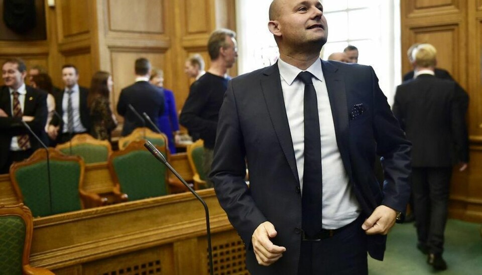 Folketingspolitikere til Folketingets åbning på Christiansborg den 6. oktober 2015. Søren Pape (Konservative) Foto: Thomas Lekfeldt/Scanpix