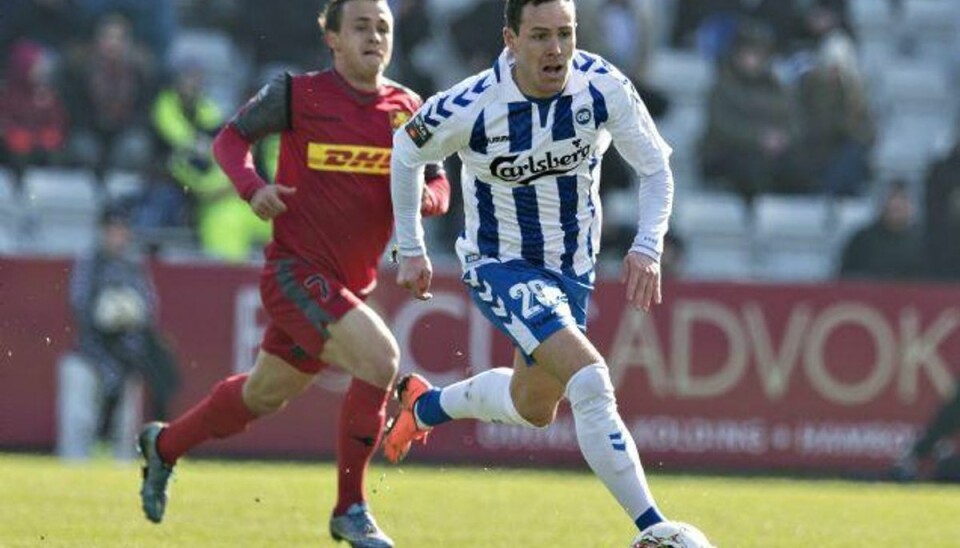 Dramatisk kamp: OB henter tre point mod FCN OB vinder 3-1 over FC Nordsjælland og bringer sig dermed tæt på toppen i Superligaen. Foto: Claus Fisker/Scanpix