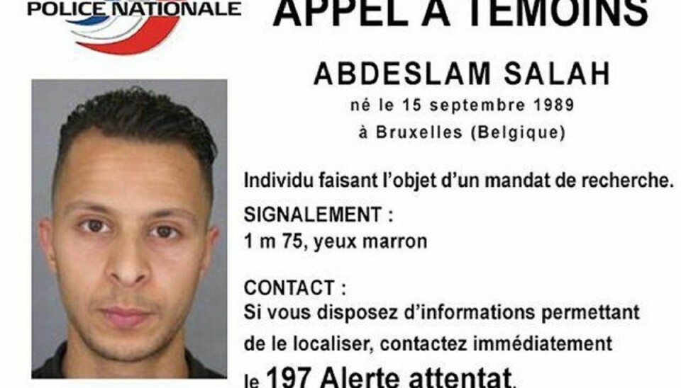 Salah Abdeslam er anholdt og i myndighedernes varetægt i Belgien, hvor processen om udlevering til Frankrig nu går i gang. Den 26-årige mand er mistænkt for at have deltaget i det blodige angreb i Paris i november, da 130 mennesker blev dræbt. Foto: Handout/Scanpix