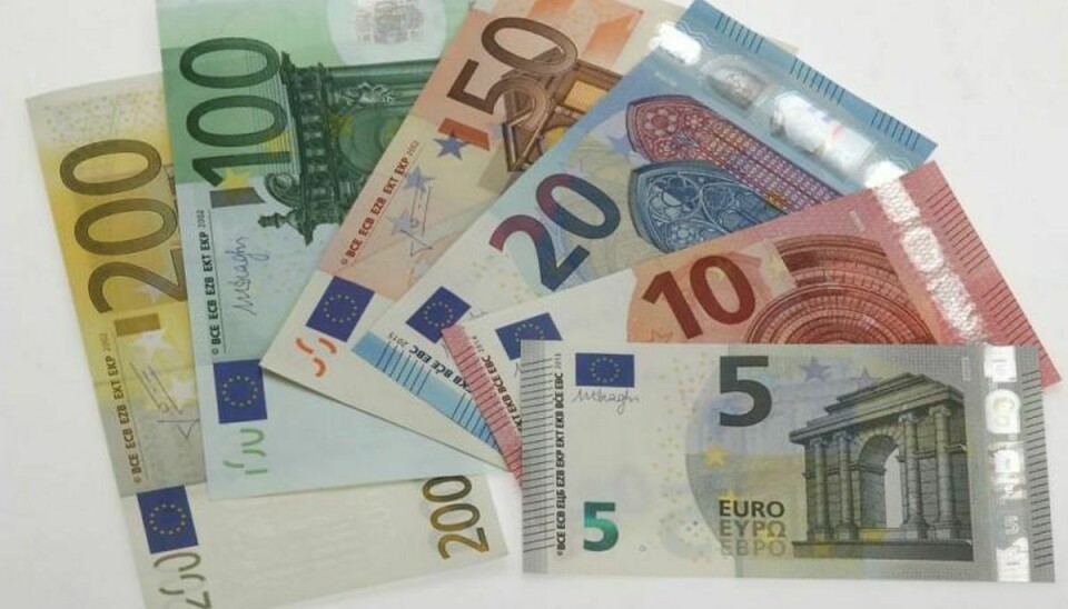 En russisk mand blev i Føtex fundet i besiddelse af 82 falske 200 euro-sedler. Foto: Scanpix (Arkivfoto)