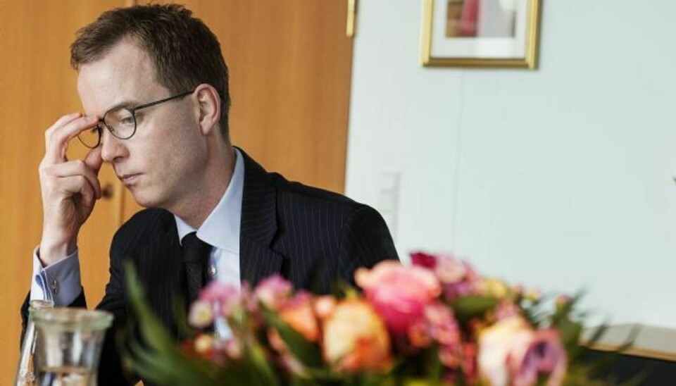 Esben Lunde Larsen blev udnævnt til miljø- og fødevareminister i februar. Foto: Claus Bech/Scanpix
