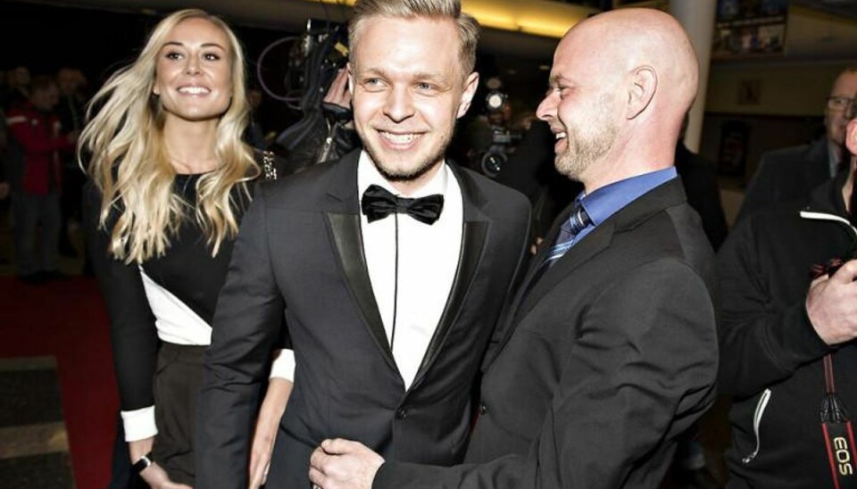Jan Magnussen: -Kevin er, hvor han hører hjemme Kevin er der, hvor han hører hjemme – i en Formel 1-racer, siger Jan Magnussen (t.h.). Henning Bagger/Scanpix (Arkivfoto)