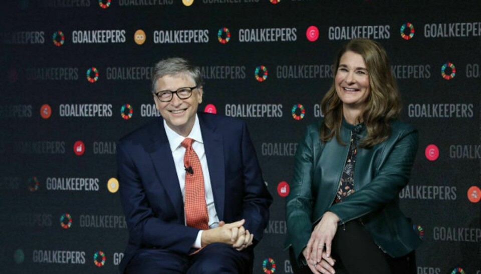 Bill og Melinda Gates blev gift i 1994, men efter 27 års ægteskab skal de nu skilles. Her ses de sammen i New York i 2018. (Arkivfoto) Foto: Ludovic Marin/AFP