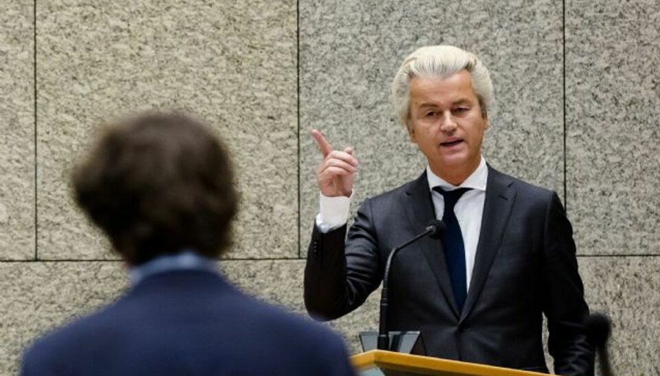 Hollandske vælgere siger “nee” til EU-aftale Geert Wilders mener, at resultatet er begyndelsen på enden for EU. Foto: Bart Maat/AFP