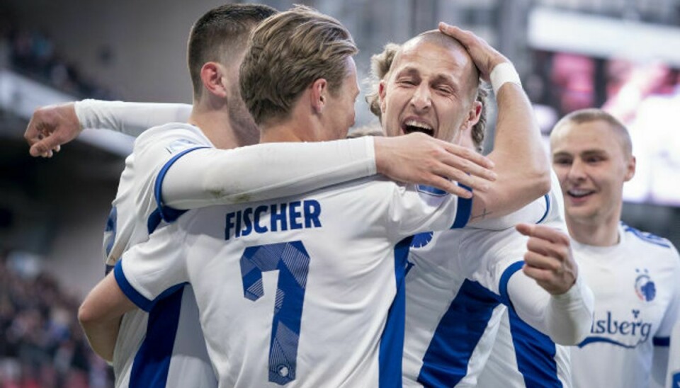 FC København gjorde det for anden uge i træk af med AGF. Foto: Liselotte Sabroe/Scanpix
