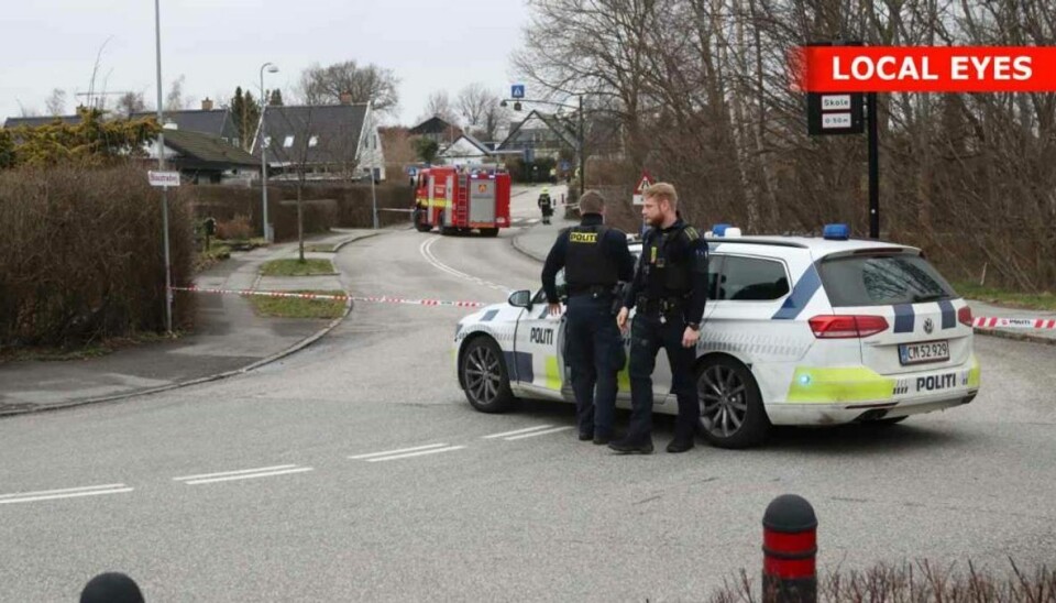Gaslækage spærrede vej
