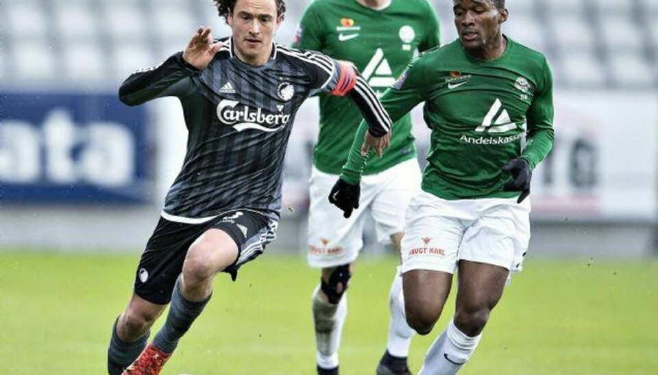 FC Københavns Thomas Delaney udlignede mod Viborg og reddede et enkelt point til Superligaens førerhold. Foto: Henning Bagger/Scanpix