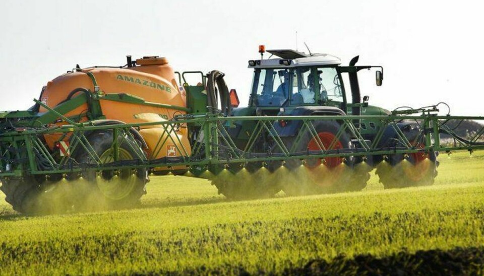 Landmænd tilbydes krisehjælp efter et forbud mod at sprøjte med pesticider i udsatte områder i Aarhus Kommune. Foto: Steffen Ortmann/Scanpix