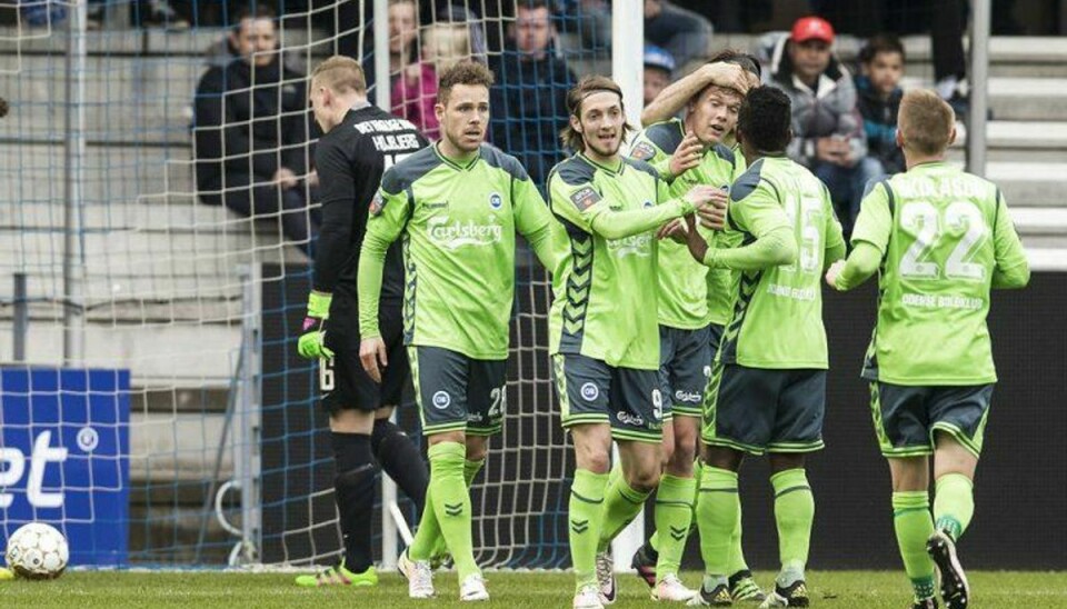OB scorer til 0-1 mod Esbjerg. Foto: Niels Husted /Scanpix.
