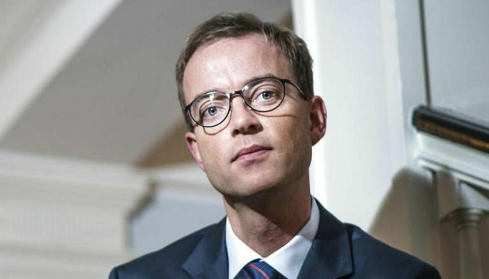 Esben Lunde Larsen bliver præsenteret som ny Miljø- og Fødevareminister. Arkivfoto: Scanpix.