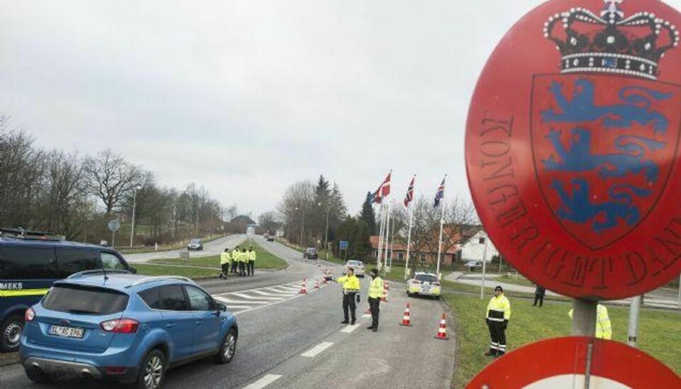 Danmark indførte grænsekontrol 4. januar, men nu drosler regeringen den en smule ned. Arkiv. Foto: Claus Fisker/Scanpix