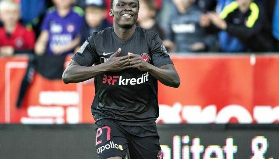 Pione Sisto efter endt måltørke: En kæmpe forløsning Pione Sisto glæder sig over at få scoret igen. Foto: Henning Bagger/Scanpix