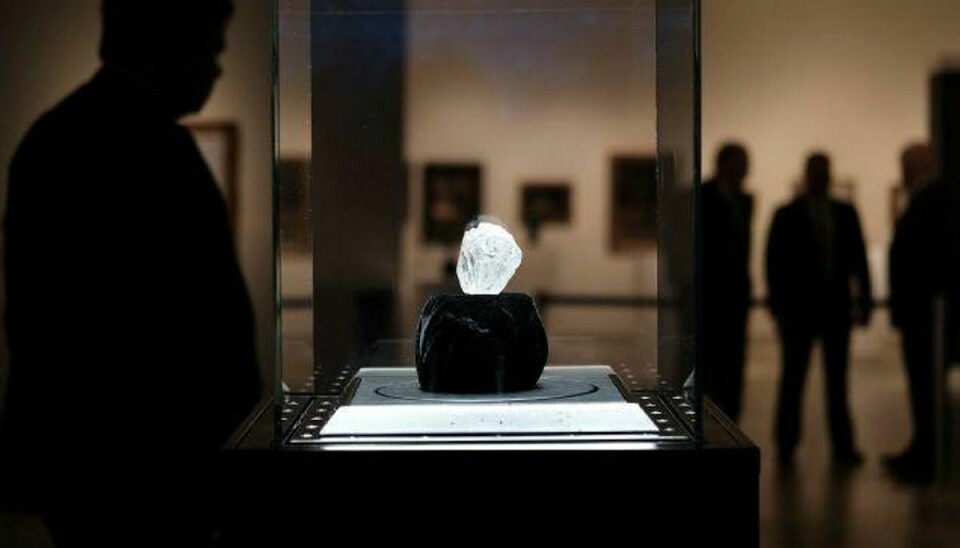Lesedi la Rona vil sandsynligvis blive den dyreste diamant nogensinde, når den bliver solgt senere på året. Foto: Spencer Platt/AFP