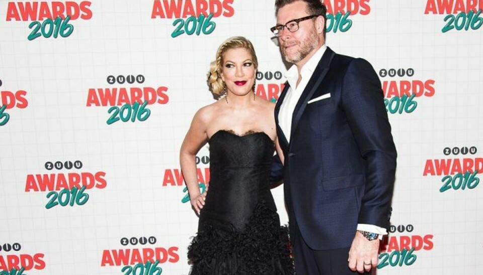 Beverly Hills-stjernen fejrede bryllupsdag i Danmark Tori Spelling, der er kendt som Donna i Beverly Hills 90210, var også i Danmark i april – som gædt ved Zulu Awards. Foto: Scanpix/Martin Sylvest