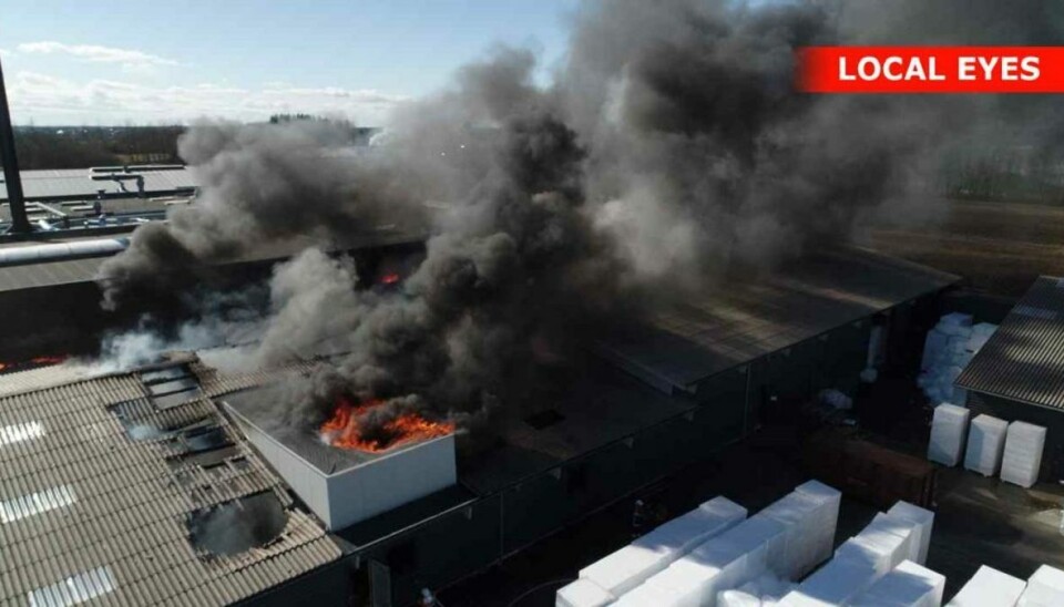 Voldsom brand: Kvinde kommet til skade