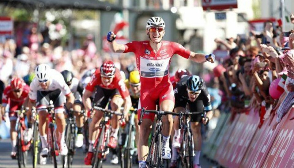 Kittel trækker sig fra Giroen efter to etapesejre Marcel Kittel nåede at vinde to etapesejre i Giroen. Foto: Bas Czerwinski/AFP