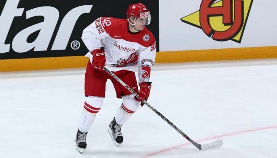 Mikkel Aagaard kan blive en af fremtidens stjerner på det danske ishockeylandshold. Foto: Jan Korsgaard/Scanpix