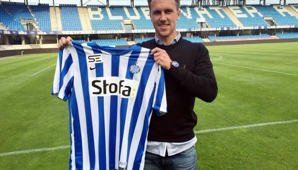 Brent McGrath har fået en treårig kontrakt i Esbjerg. Pressefoto.