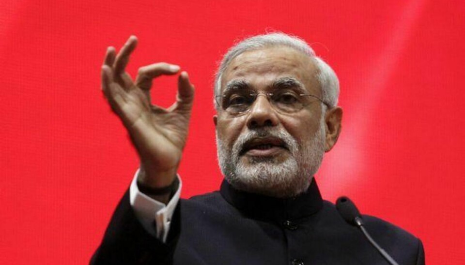 Indiens premierminister, Narendra Modi, var delstatsminister i Gujarat i 2002, da flere end 1000 blev dræbt i massakrer. Torsdag er 24 dømt i sagen. Foto: Amit Dave/Reuters