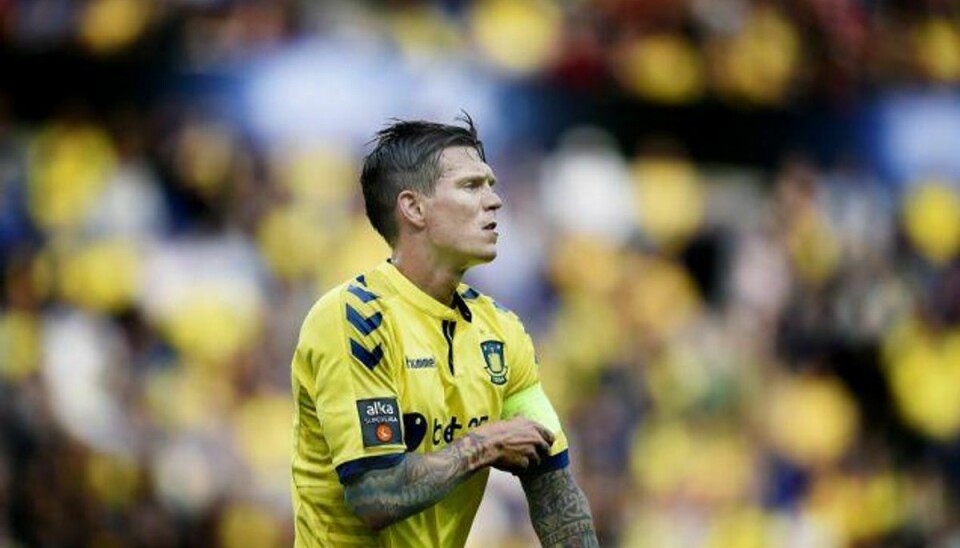 Daniel Aggers tid som fodboldspiller i Brøndby slutter efter sæsonen. Foto: Liselotte Sabroe/Scanpix