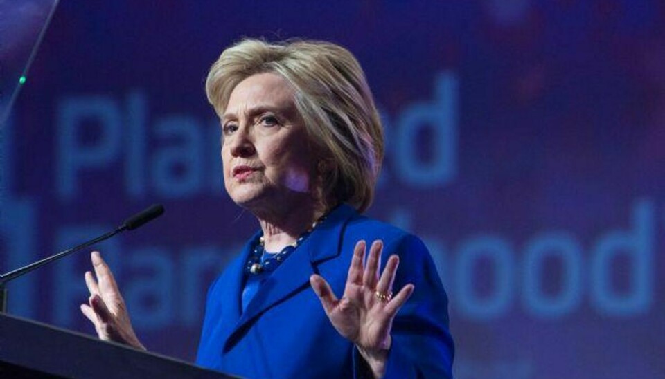 Demokraternes kandidat, Hillary Clinton, har tilsyneladende haft en god uge ifølge en Ipsos-måling for Reuters. Foto: Chris Kleponis/AFP