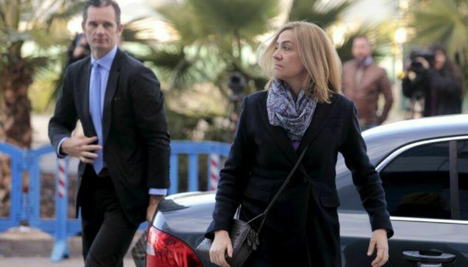 Spaniens prinsesse Cristina og hendes mand er anklaget for skatteunddragelse for seks millioner euro. Foto: Spain/Reuters