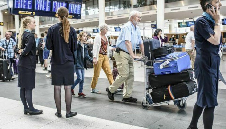 Flyafgange fra København til Stockholm med SAS er fredag aften aflyst på grund af strejke blandt selskabets svenske piloter. Foto: Jeppe Vejlø/Scanpix