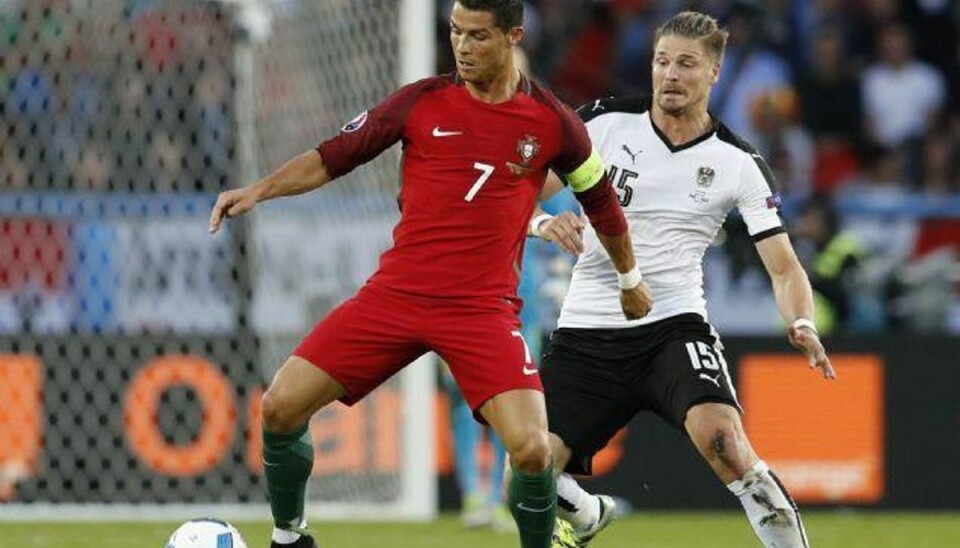 Portugal er i EM-problemer efter 0-0 mod Østrig Cristiano Ronaldo spillede sin 128. landskamp, da Portugal måtte nøjes med 0-0 mod Østrig ved EM i fodbold. Foto: Darren Staples/Reuters