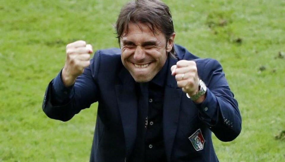 Italienske spillere hylder landstræner efter triumf – Conte (billedet) er meget vigtig for os, siger Leonardo Bonucci. Foto: CHARLES PLATIAU/Scanpix.