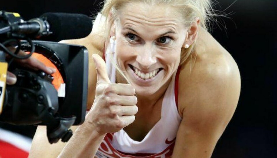 Sara Slott Petersen er europamester i 400 meter hækkeløb. Foto: Lucy Nicholson/Reuters