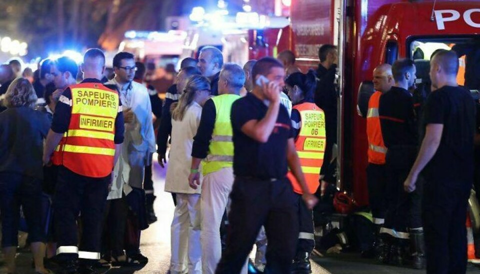 Foreløbig er 84 døde ved angrebet i Nice. Foto: VALERY HACHE/Scanpix.