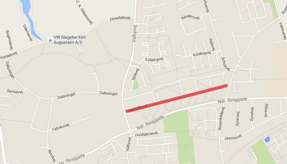 82-årig kvinde kørt ned og dræbt af flugtbilist En kvinde blev torsdag kørt ned og dræbt i en tragisk ulykke på Kierulffsvej i Slagelse. Foto: Google Maps.
