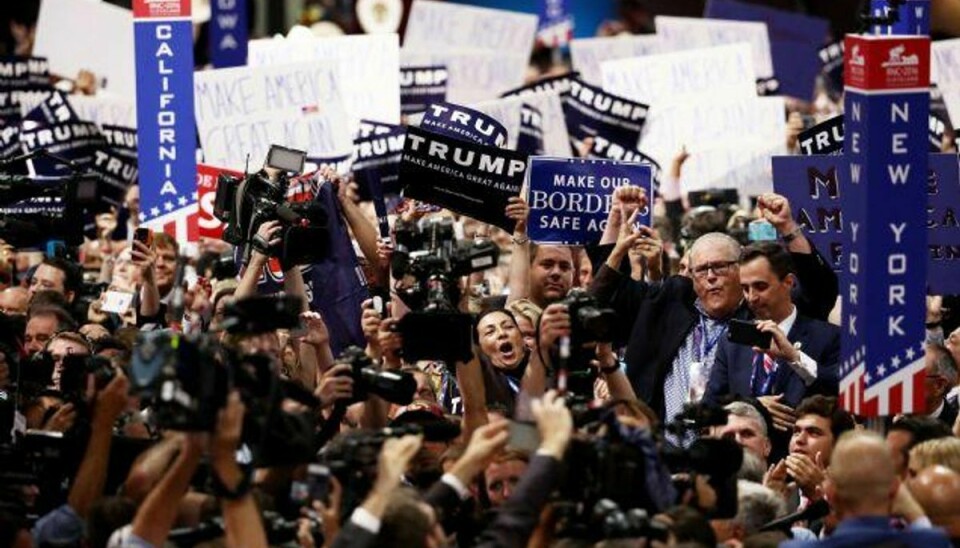 Donald Trump er på partikonvent officielt blevet nomineret som Republikanernes præsidentkandidat. Foto: Win Mcnamee/AFP