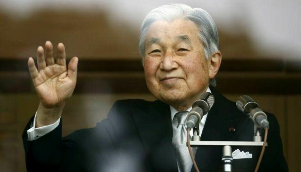 Japans 82-årige kejser, Akihito, siger i en tale, at han er bekymret for, at alderen hindrer ham i at udføre sine forpligtelser. Foto: Thomas Peter/Reuters