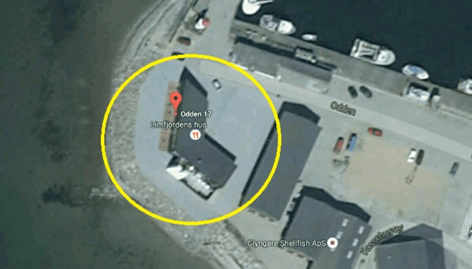 Restauranten Limfjordens Hus blev i aftes reddet fra at brænde ned. Reddet af Pokémonjægere. Foto: Google Maps.