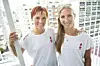 Juliane Rasmussen and Anne Lolk Thomsen er semifinaleklar i letvægtsdobbeltsculler ved OL i Rio. Foto: Jens Nørgaard Larsen/Scanpix