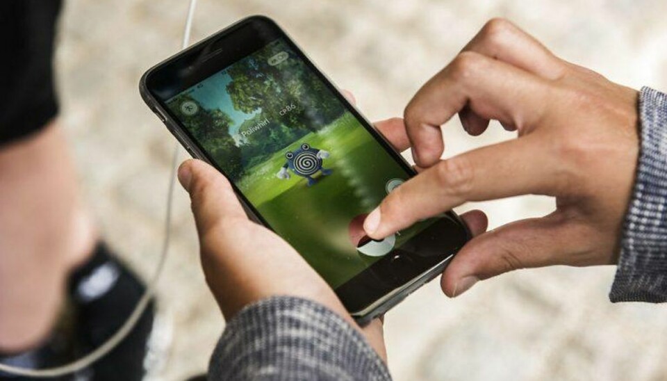 Pokemon GO er et spil til iOS og Android, hvor man fanger Pokemons.Foto: Ida Marie Odgaard/SCANPIX