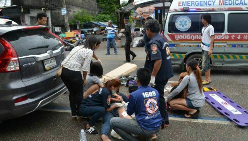 Politiet i Thailand tilbageholder to personer, som menes at have forbindelse til bombeangrebene i Hua Hin. Foto: Stringer/Reuters