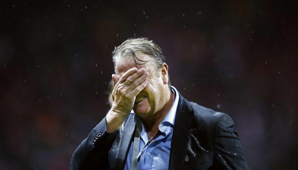 Hareide: -Vi manglede kun flere mål mod Armenien Åge Hareide og det danske fodboldlandshold fik en god start på VM-kvalifikationen med en 1-0-sejr over Armenien søndag aften. Foto: Liselotte Sabroe/Scanpix.