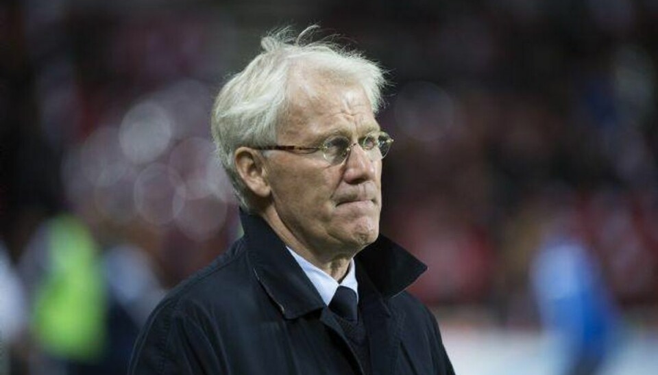 Morten Olsen om nyt trænerjob: Ikke kun mit valg Morten Olsen stod i spidsen for det danske landshold for sidste gang i november sidste år mod Sverige. Foto: Claus Bech/Scanpix