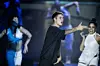 Popstjernen Justin Bieber på scenen i Parken. Han imponerede ikke anmelderne med sin koncert. Foto: Jens Astrup/Scanpix