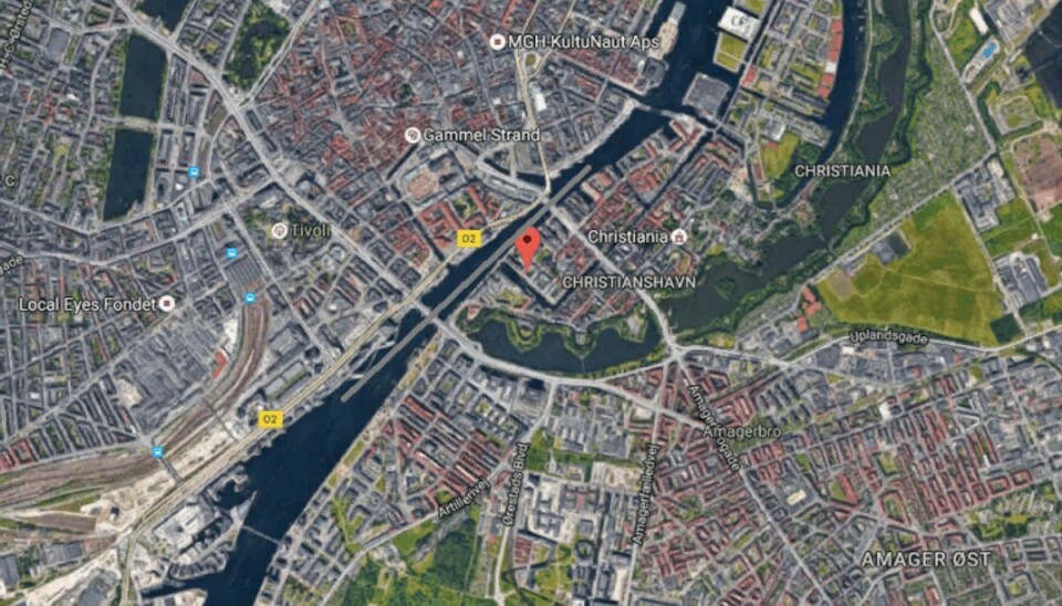Politiet affyrede fredag varselsskud i Københavns Havn. Foto: Google Maps.